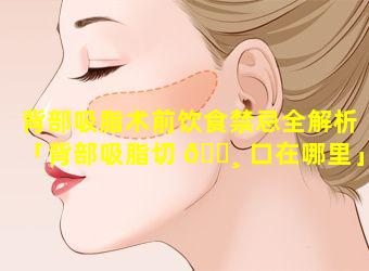 背部吸脂术前饮食禁忌全解析「背部吸脂切 🕸 口在哪里」